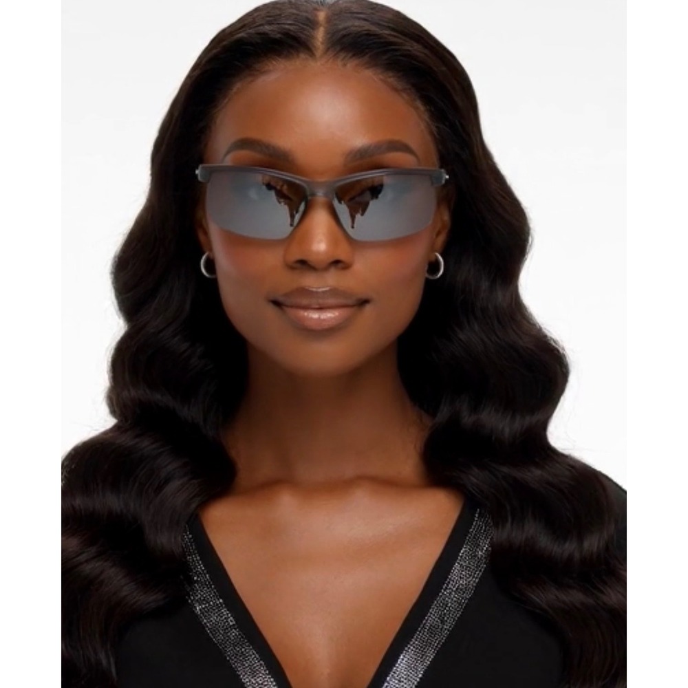 Women Gray Silver Mirrored Lens Sunglasses‎ Sport Active Outdoors Lentes Gafas